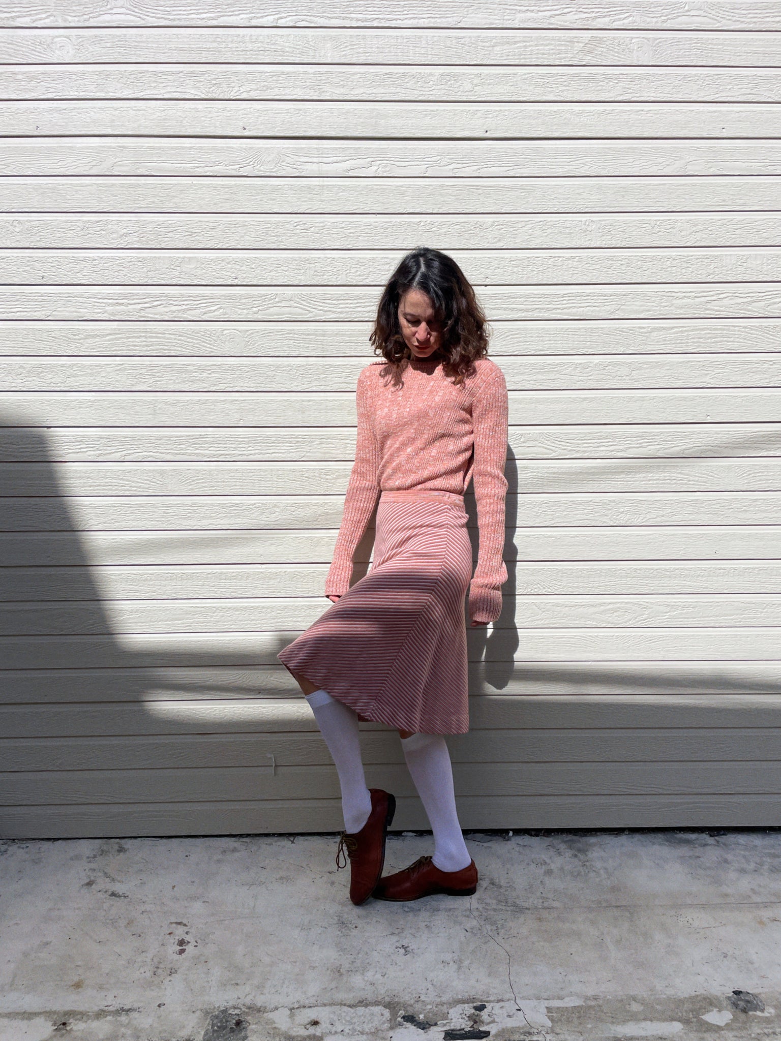 a pink wool knitted dress ega thick Cable wool dress pink handgestrickte dress extra long wool dress extravagant dress by SuperTanya
