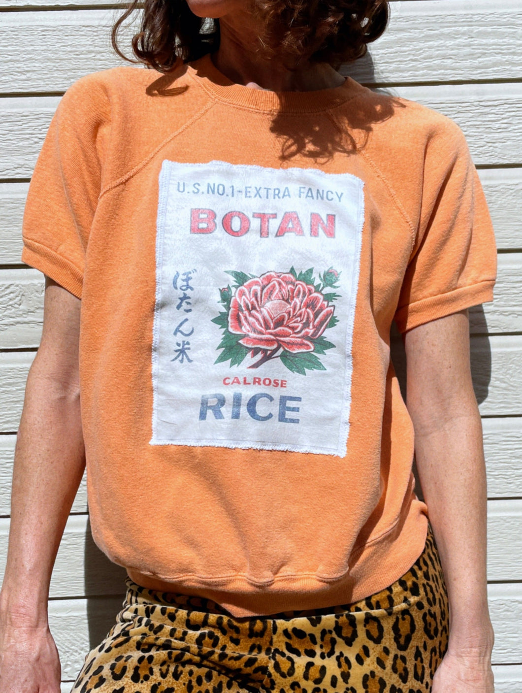 Botan Vintage Short Sleeve Raglan Sweatshirt