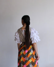 Load image into Gallery viewer, 1970s Patchwork Pinafore Wrap Dress