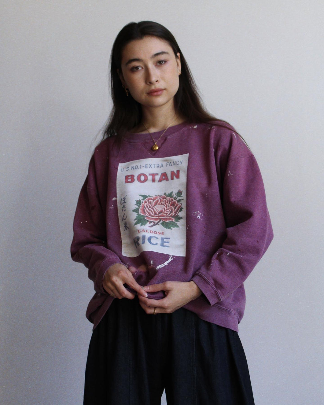 Botan Vintage Sweatshirt Plum