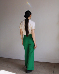 1970s Handmade Green Vest Set