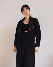 Load image into Gallery viewer, 1980s Rhinestone Moto Jacket