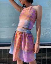 Load image into Gallery viewer, 1980s Madras Plaid Pastel Summer Playsuit