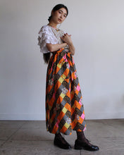 Load image into Gallery viewer, 1970s Patchwork Pinafore Wrap Dress