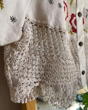 Load image into Gallery viewer, Antique Crochet Lace Crop Top | Medium