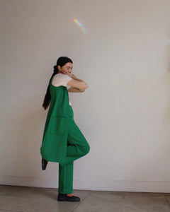 1970s Handmade Green Vest Set