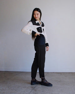 1970s Color Block Western Shirt