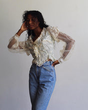 Load image into Gallery viewer, 1970s Victorian Lace Blouse