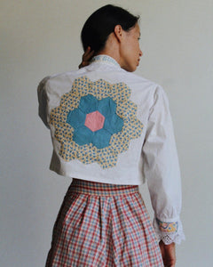 Antique Butterfly Patchwork Blouse