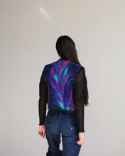 Load image into Gallery viewer, 1970s Fibre Art Birds of Paradise Felted Wool Quilted Vest