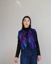 Load image into Gallery viewer, 1970s Fibre Art Birds of Paradise Felted Wool Quilted Vest