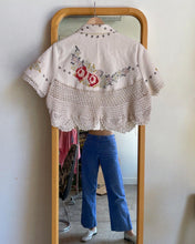 Load image into Gallery viewer, Antique Crochet Lace Crop Top | Medium