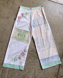 Red Rose Patchwork Trousers - US 10