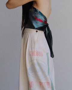 Vintage Silk Floral Scarf