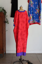 Load image into Gallery viewer, 1980s Oscar de la Renta Red Gold Medallion Print Caftan
