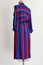 Load image into Gallery viewer, 1970s California Girl Striped Dress