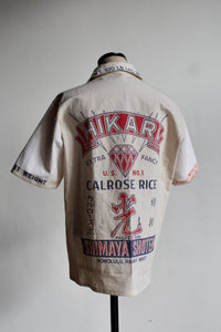 Queen Bee Rice & Flour Sack Button-up