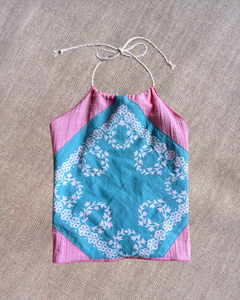Pink Hankie Halter Tops