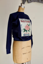 Load image into Gallery viewer, Botan Rice Blue Vintage Raglan Sweatshirt - XS