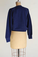 Load image into Gallery viewer, Botan Rice Blue Vintage Raglan Sweatshirt - XS