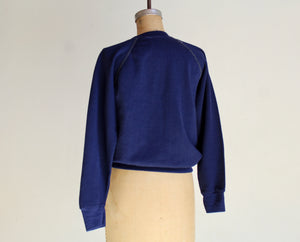 Botan Rice Blue Vintage Raglan Sweatshirt - XS