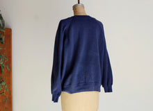 Load image into Gallery viewer, Botan Rice Blue Vintage Raglan Sweatshirt - M/L