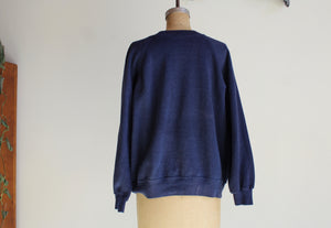 Botan Rice Blue Vintage Raglan Sweatshirt - M/L