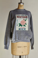 Load image into Gallery viewer, Botan Rice Grey Vintage Raglan Sweatshirt - M