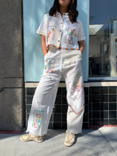 Load image into Gallery viewer, Mexican Cowboy Days of the Week Fringe Patchwork Pants