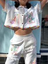 Load image into Gallery viewer, Mexican Cowboy Days of the Week Fringe Crop Top