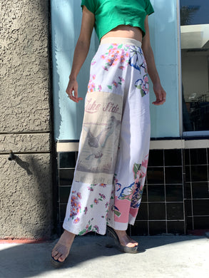 Lake Side Patchwork Grass Feed Pants