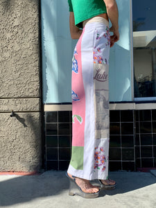 Lake Side Patchwork Grass Feed Pants