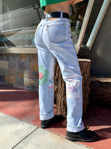 Belle and the Birdie Patchwork Levi's 501