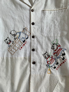 Pineapple Cooler Linen Button-up Shirt