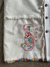 Load image into Gallery viewer, Mexican Cowboy Days of the Week Linen Fringe Shirt