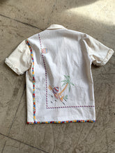 Load image into Gallery viewer, Mexican Cowboy Days of the Week Linen Fringe Shirt