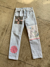 Load image into Gallery viewer, Belle and the Birdie Patchwork Levi&#39;s 501