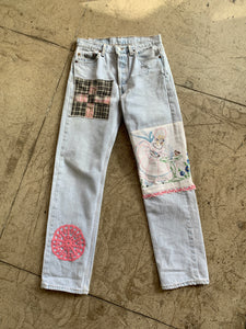 Belle and the Birdie Patchwork Levi's 501