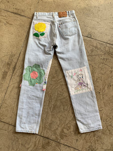 Belle and the Birdie Patchwork Levi's 501