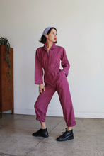 Load image into Gallery viewer, 1980s Plum Coveralls Jumpsuit