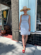 Load image into Gallery viewer, 1990s Nanette Lepore Metallic Baby Blue Dress