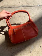 Load image into Gallery viewer, 1990s Cole Haan Pumpkin Spice Leather Handbag