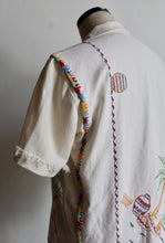 Load image into Gallery viewer, Mexican Cowboy Days of the Week Linen Fringe Shirt