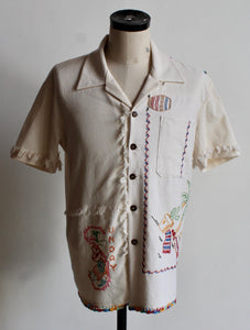 Mexican Cowboy Days of the Week Linen Fringe Shirt
