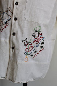 Pineapple Cooler Linen Button-up Shirt