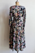 Load image into Gallery viewer, 1980s Floral Cinched Waist Dress