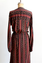 Load image into Gallery viewer, 1970s Silk Scarf Print Long Sleeve Dress