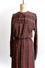 Load image into Gallery viewer, 1970s Silk Scarf Print Long Sleeve Dress