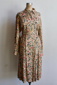 1980s Evan Picone Floral Rayon Two Piece Set