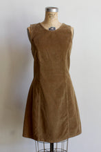 Load image into Gallery viewer, 1970s Tan Corduroy Jumper Dress